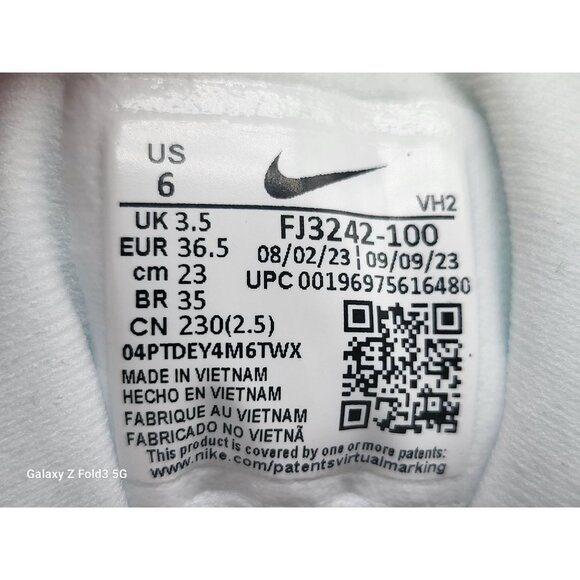 Nike Air Max SC Womens Size 6 White Black Red Athletic Shoes FJ3242 100 - Picture 8 of 10